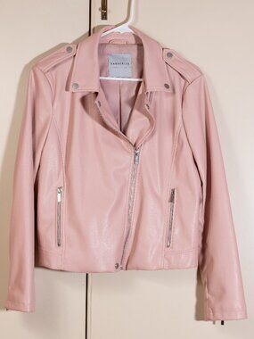 Pink moto jacket